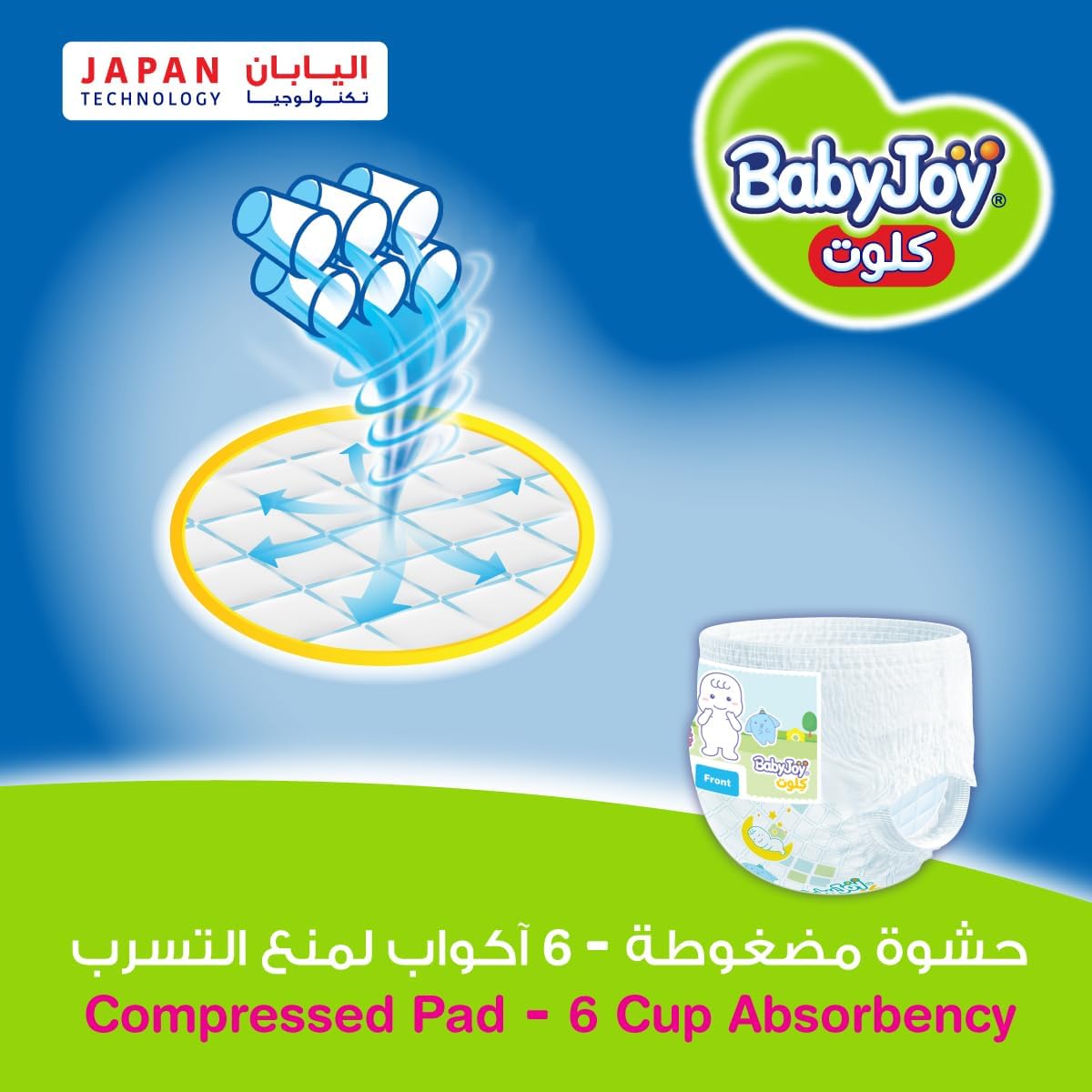 Babyjoy Culotte, Size 7, XXXL, 18-25 Kg, Jumbo Pack, 26 Diaper Pants