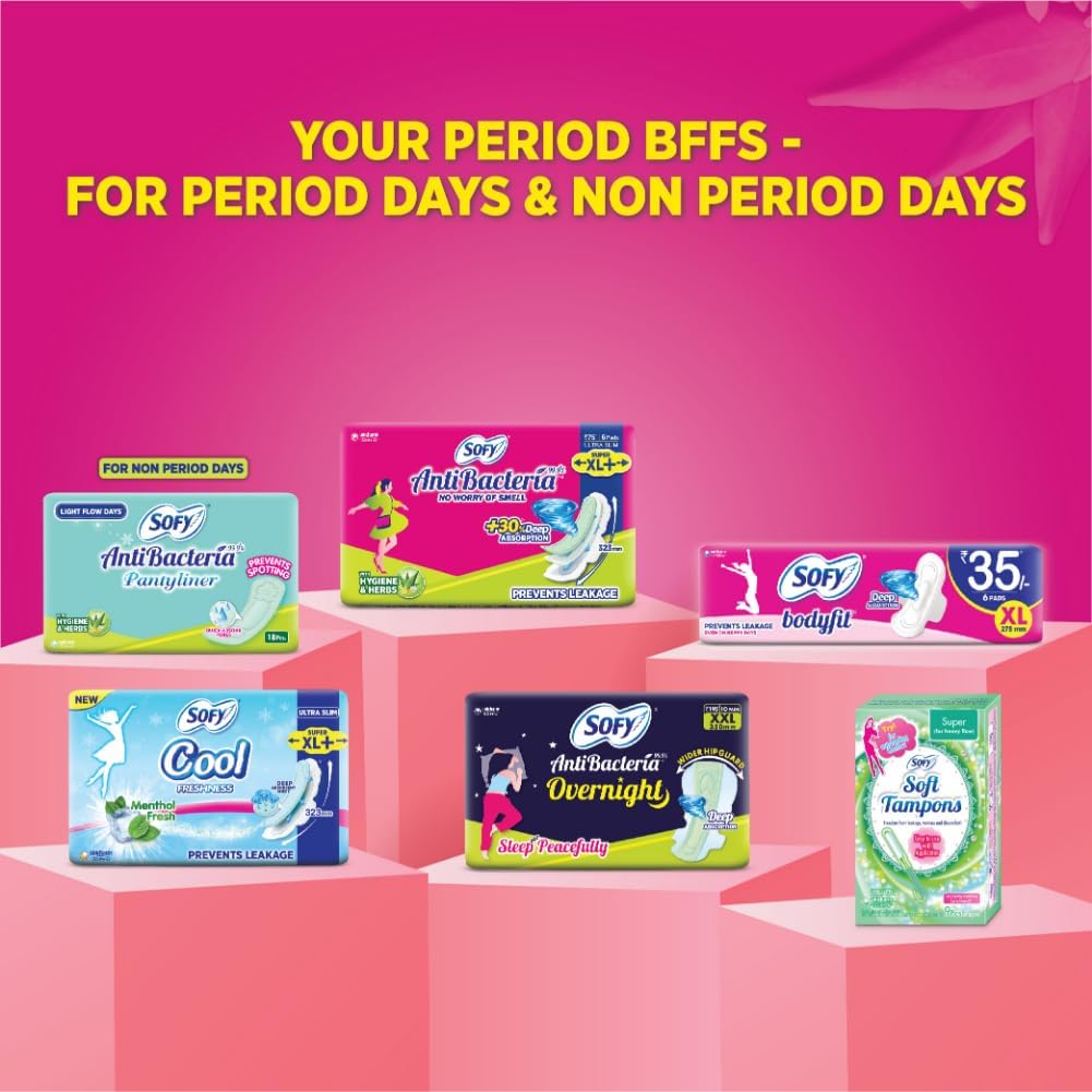 Sofy 99.9% Sanitary Pads - 44 Pads (Super XL Plus) - 323mm