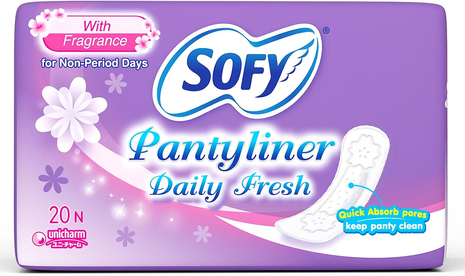 Sofy Daily Fresh Panty Liner - 40 Pieces