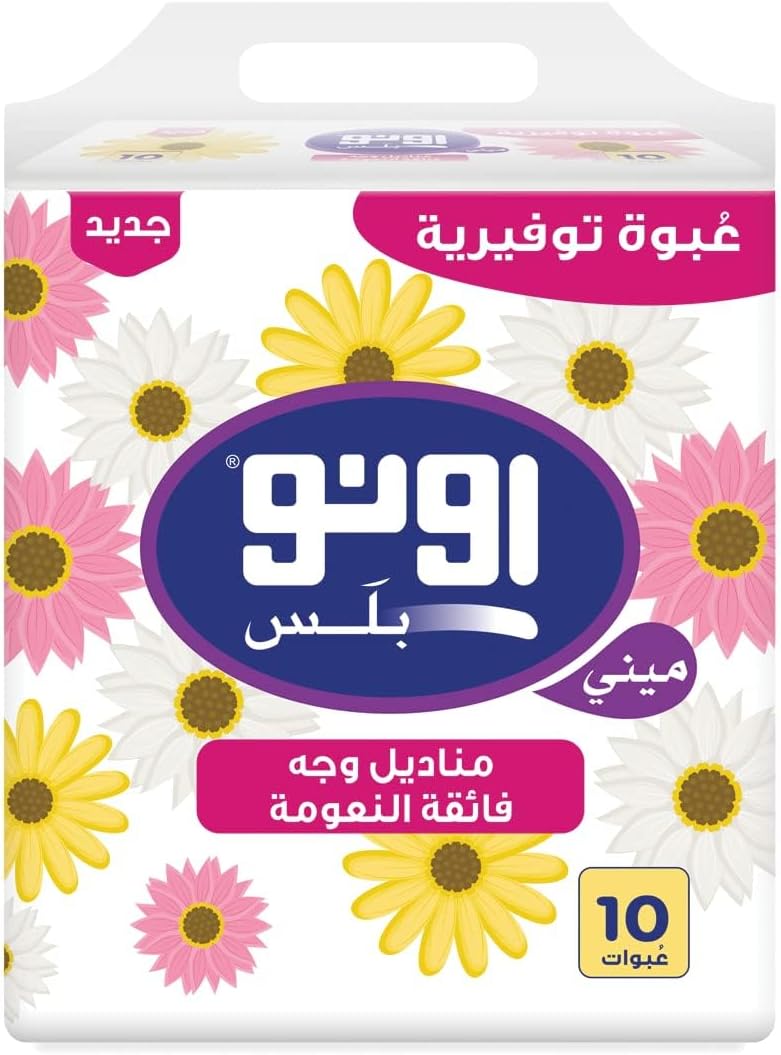 Uno PlUS Mini Facial Tissue Soft Pack 180 Sheets, 10 Pieces - Pack Of 1